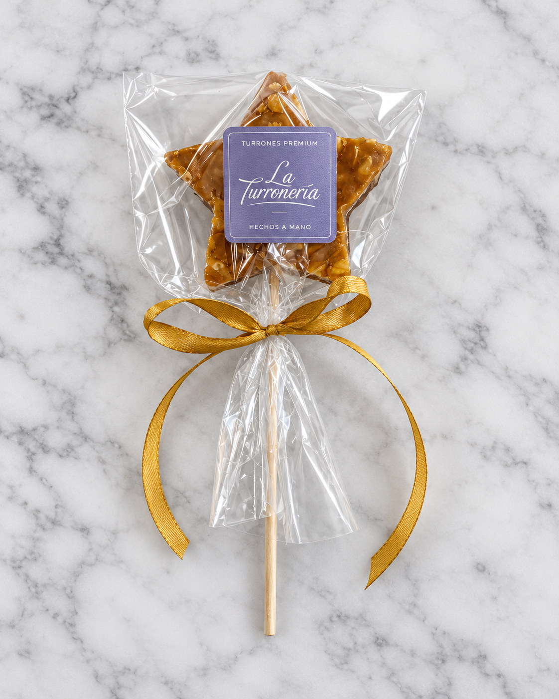 Turrón Pop de caluga nuez bañado en chocolate bitter