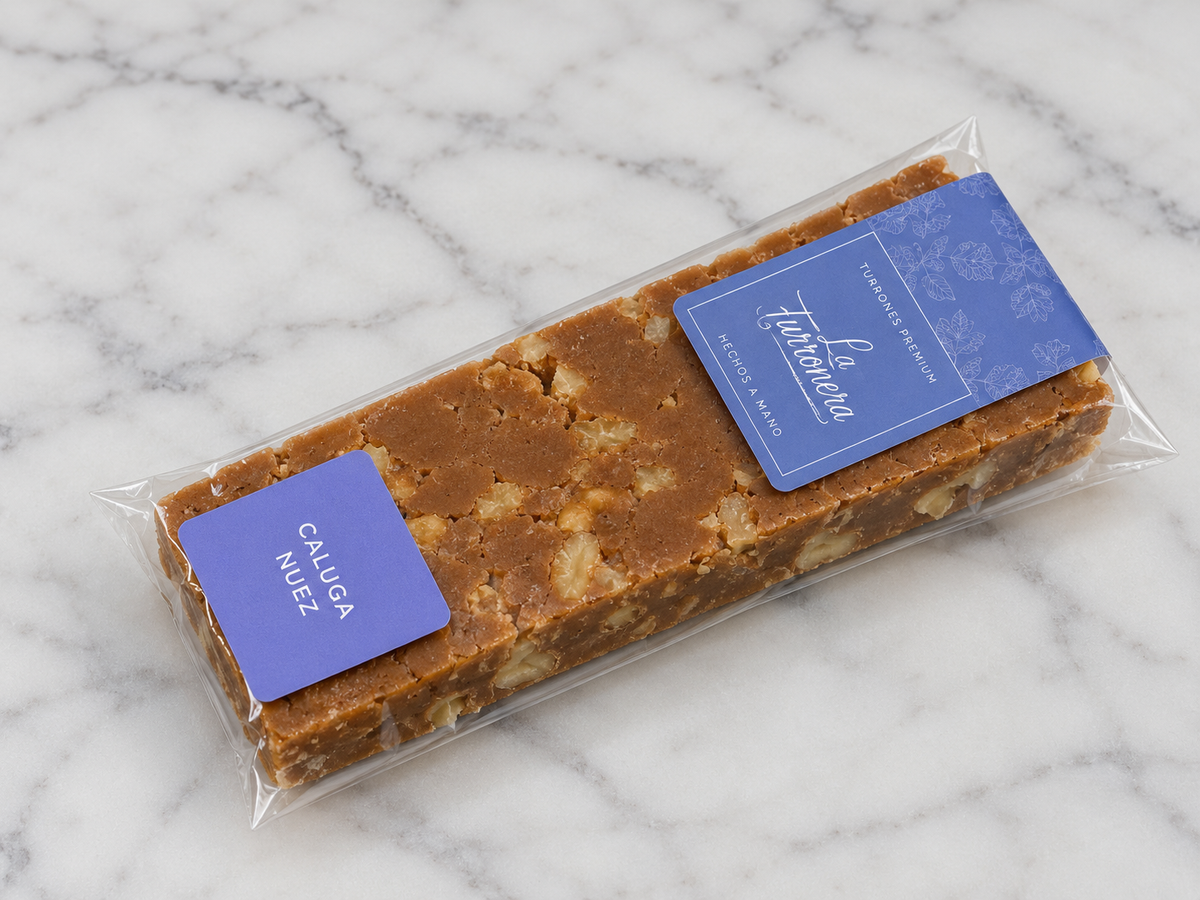 Turrón Caluga Nuez en bolsa de celofán
